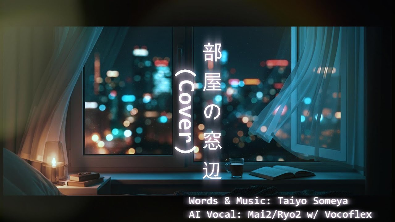 Synthesizer V2 w/ Vocoflex Lamp 「部屋の窓辺(From The Window)」AI Vo covered by Mai2/Ryo2 w/ lyrics