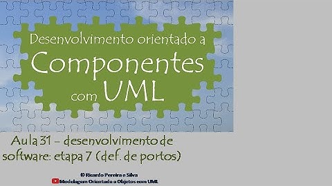 Aula 31 – Desenv. orient. a componentes com UML - desenvolvimento de software: etapa 7 / portos