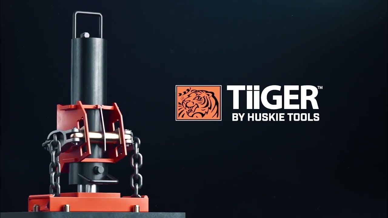 Huskie Tools Tiiger Hydraulic Pole Puller Kit 4001D40 YouTube