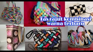 Tas rajut kombinasi warna terbaru || The latest colourful combination crochet bags screenshot 5