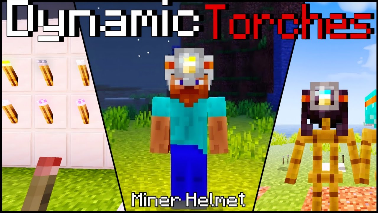 🥳Illuminate Your World with Dynamic Torches! | Minecraft Mod Showcase ...