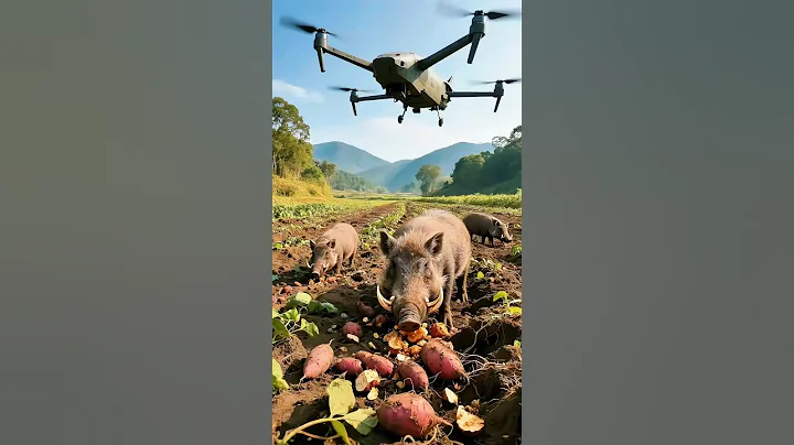 Drone to kill harmful pigs #villagelife #smartfarming  #rurallife  #farmingtraditions #farming101