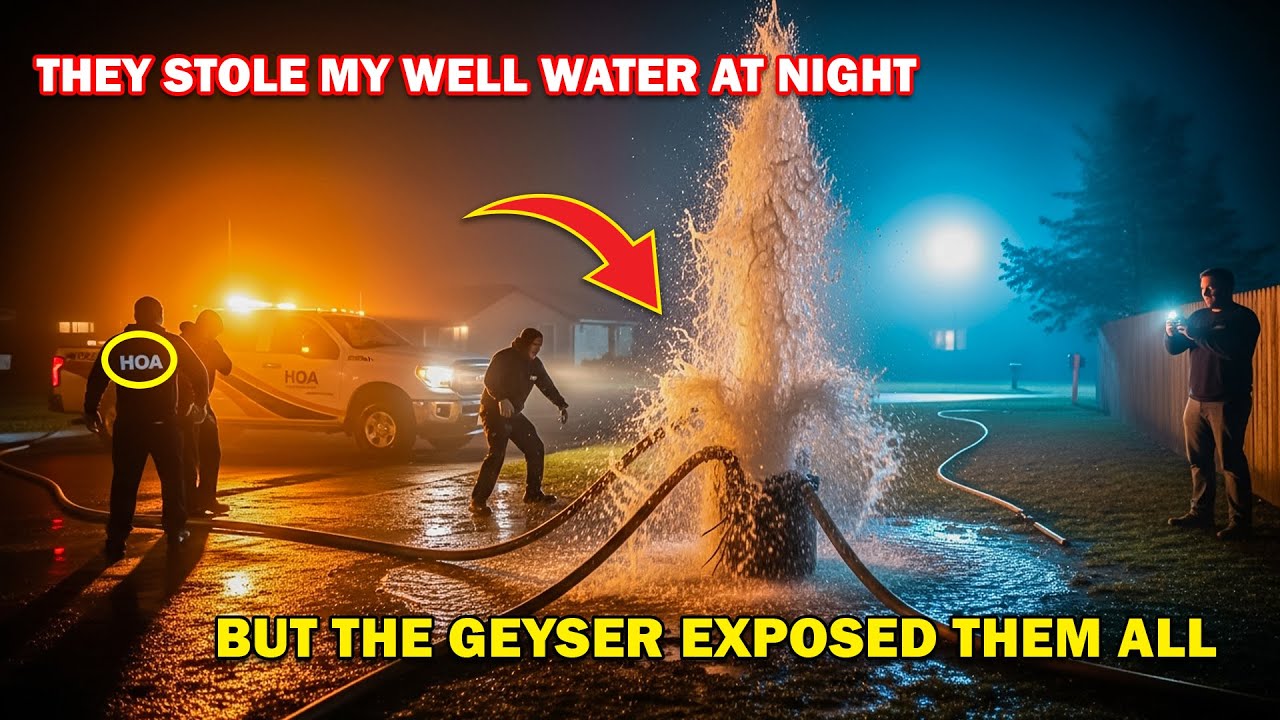 Ночью ТСЖ украло воду из моего колодца, но гейзер всё раскрыл