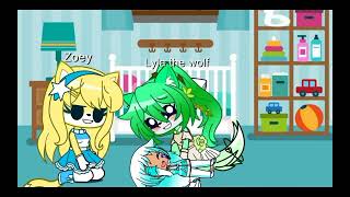 Baby Katie is getting tickle by @ZoeyTheCat64 Lyla the wolf