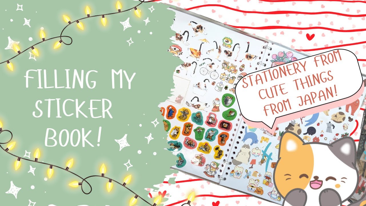 Filling My Sticker Book and Memo Container! - YouTube