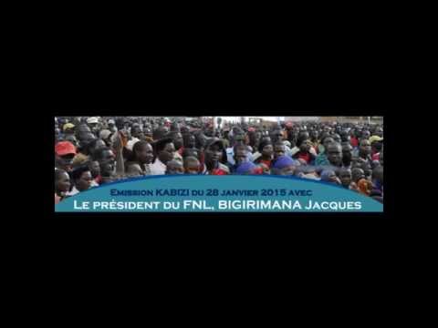 Emission KABIZI du 28 janvier 2015 avec BIGIRIMANA Jacques