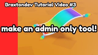 ADMIN ONLY tool in Roblox Studio!