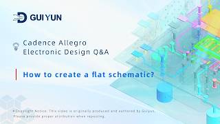100.How to create a flat schematic