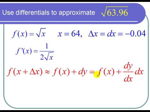 Using Differentials to Approximate a Root