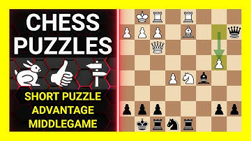 Chess Puzzles to Practice. Themes: Short puzzle, Advantage, Middlegame. Learn Chess