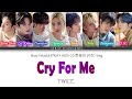 How Would STRAY KIDS Sing TWICE "CRY FOR ME" (Male Version)