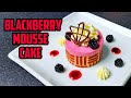 Blackberry Mousse Cake - how to make and plate