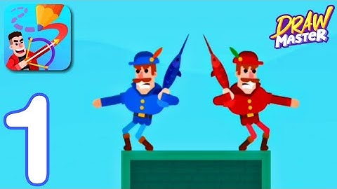 Draw Master - Gameplay walkthrough part 1- Tutorial Level 1-15 (Android,iOS)