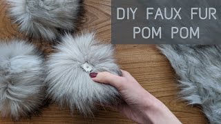 How to Make Faux Fur Poms: Photo & Video Tutorial - Crafting for Weeks