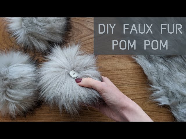 How to Make a Large Faux Fur Pom Pom