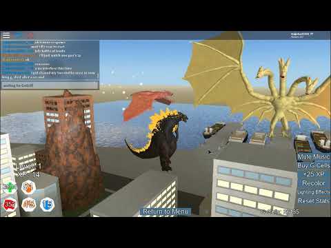 Roblox Kaiju Online Fire Godzilla Vs Titanus Ghidorah And Shin Gojira And Rodan Youtube - shin godzilla gamepass roblox