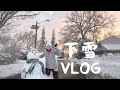 下雪 VLOG 在美國第一次堆雪人 美國生活 旅遊