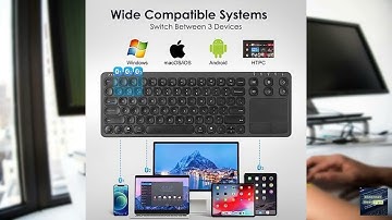 Review - SANWA Multi Device Bluetooth Keyboard with Touchpad, Rechargeable Keypad with Tr