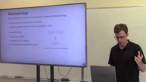 Evan Patterson: Double-categorical databases and knowledge representation