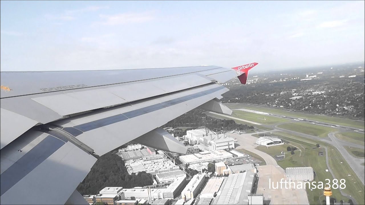 Nice Scenic Departure out of Hamburg with an Air Berlin A320