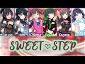 SWEET♡STEP【KAN/ROM/ENG】Lyrics Color Code | SHINYMAS MUSIC DAWN mix voice character