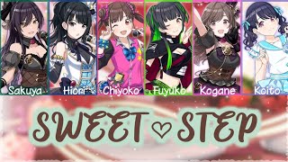 SWEET♡STEP【KAN/ROM/ENG】Lyrics Color Code | SHINYMAS MUSIC DAWN mix voice character