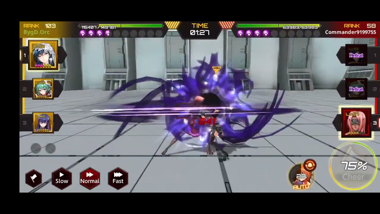 Battle Arena 1 Asagi VS Noah & Ingrid [Action Taimanin]