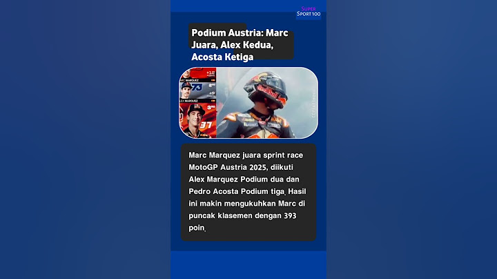Sprint Race GP Austria! Marquez Juara, Pedro Acosta Podium 3 #motogp #sprintrace