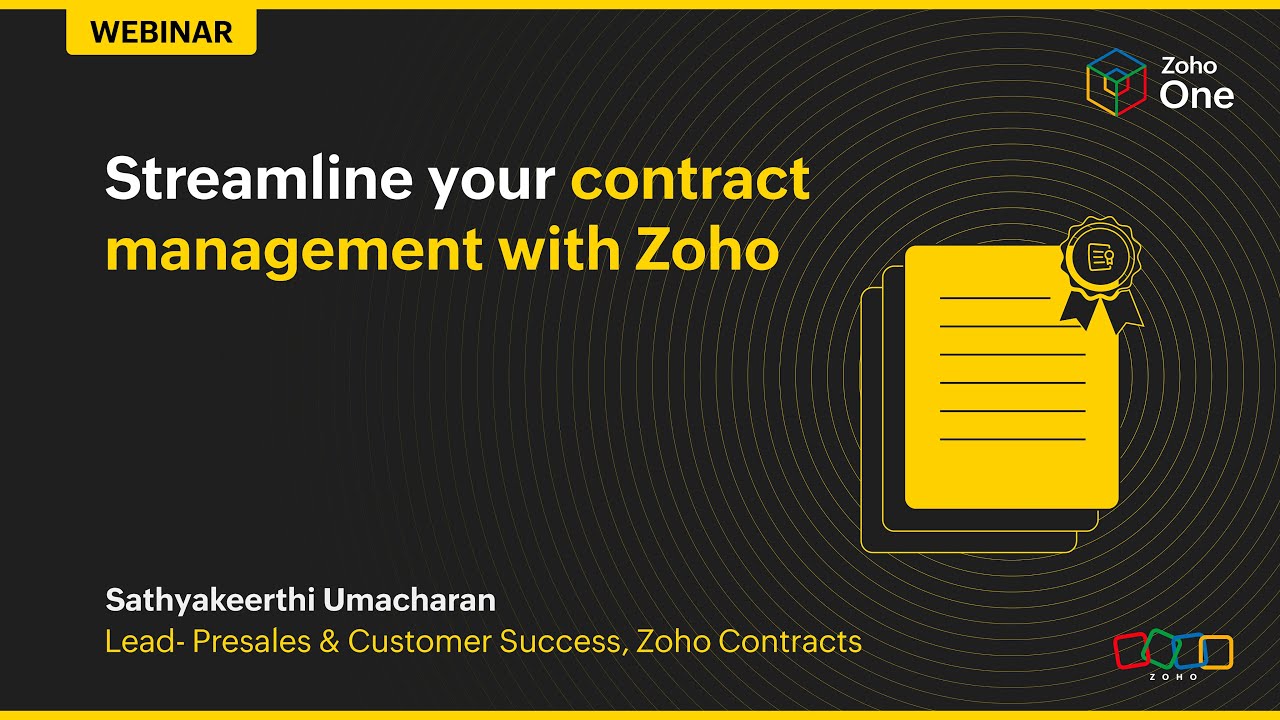 Управление контрактами с помощью Zoho One