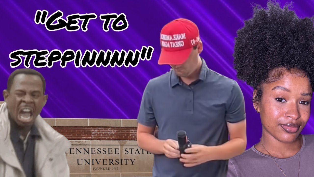 Students FORCE MAGA Disrupter Off their HBCU Campus - YouTube