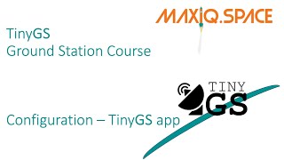 Configuration - TinyGS MaxIQ core