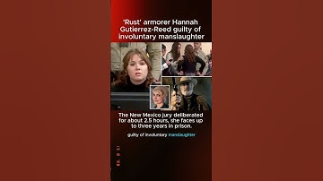 Thumbnail of 'Rust' armorer Hannah Gutierrez-Reed guilty of involuntary manslaughter #shorts #hannahgutierrez