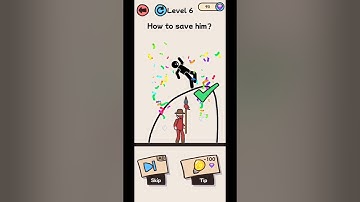 Save Stickman: Brain Puzzle Level 1 to 10 Solutions