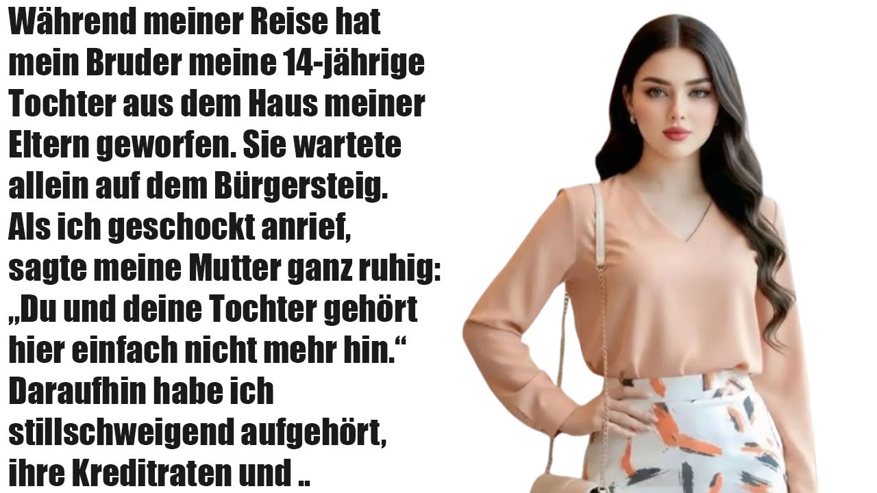 Mein Bruder setzte meine 14-jährige Tochter vor die Tür – meine Entscheidung ließ ihn erstarren