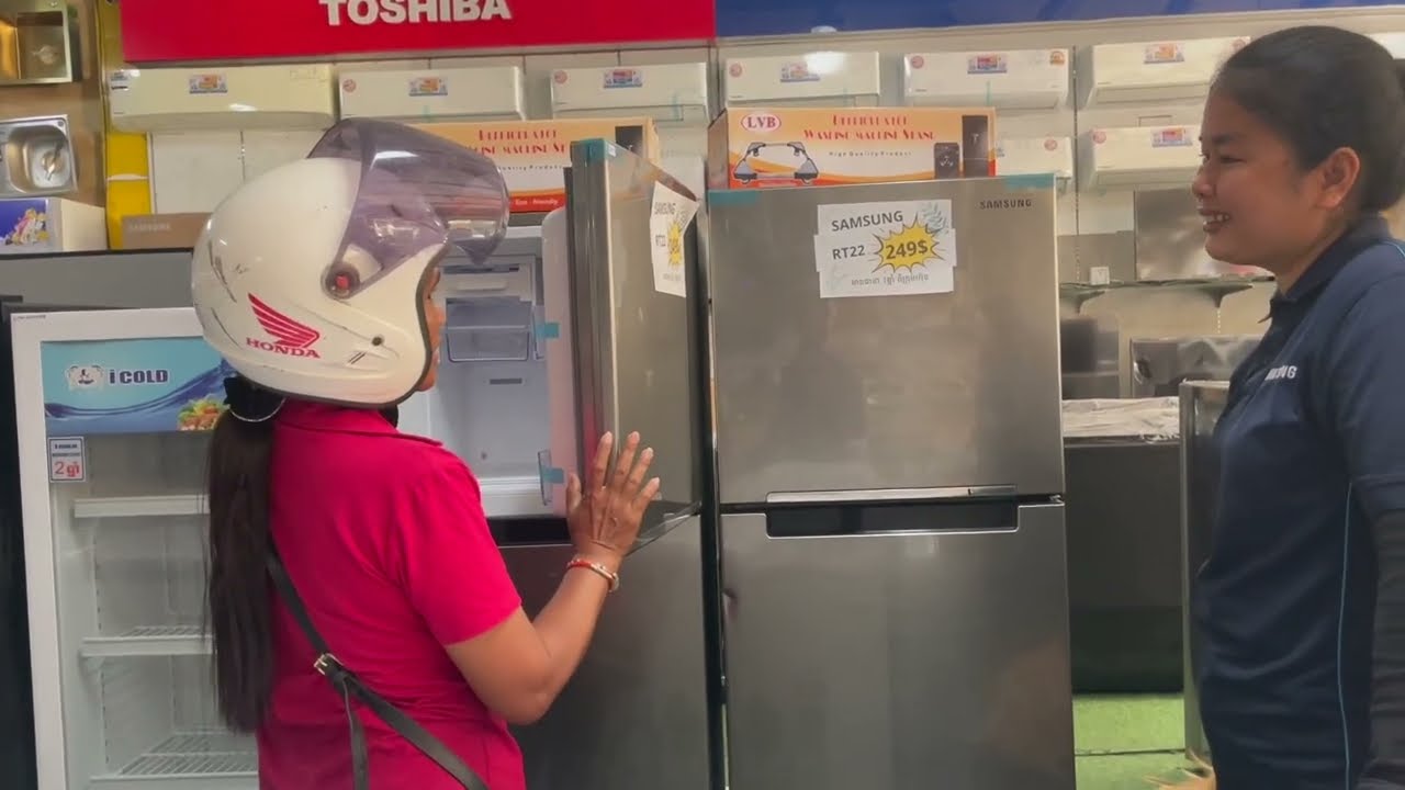 We headed to Battambang to pick up a new fridge