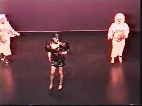 Miss Christina Onassis performs at the night of 12 Gowns