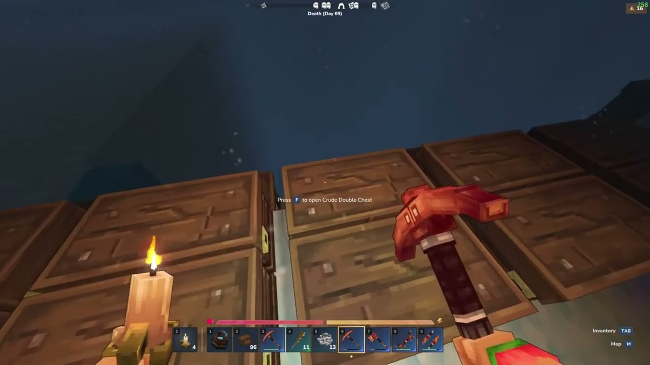 So close to finish this hole and yet so far... - One Chunk Challenge