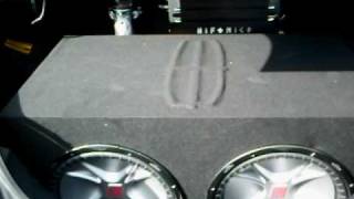 2000 Watt Hifonics Brutus Amp Pushin 2 15" Kicker CVR