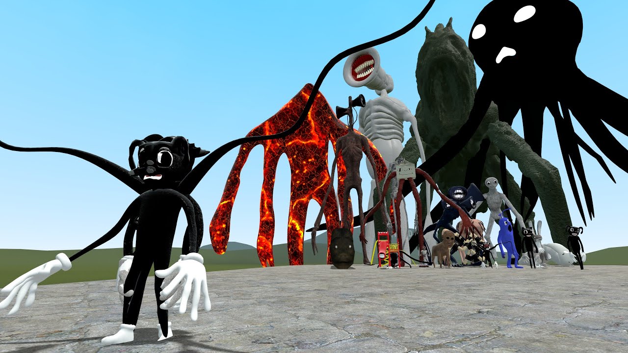 All CARTOON CATS COMBINED VS TREVOR HENDERSON CREATURES! Garry's Mod ...