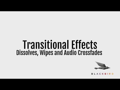 Dissolves, Wipes and Cross-fades