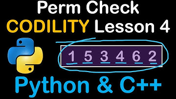 Permutation Array Check in Python and C++ Codility Solutions