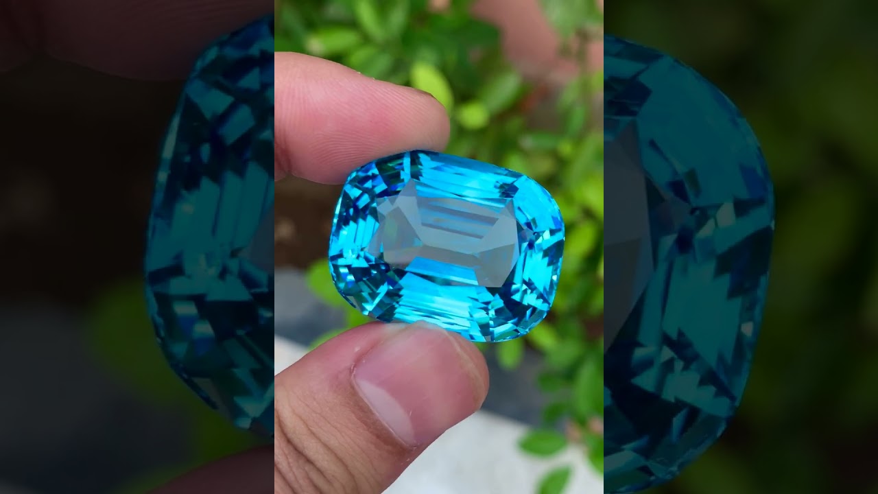 Swiss Blue Topaz Gemstone, Excellent Cut Topaz Stone For Jewelry, 