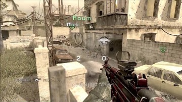 COD4: Search and Destroy Gameplay | 3v3 Backlot.
