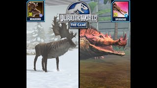 Evolving the Giant Deer and the Giant Croc! || Jurassic World - The Game || Ep. 23