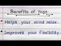 Benefits of yoga  importance of yoga in english  10 benefits of yoga 