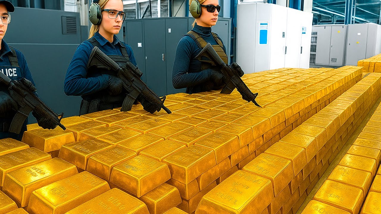 Jak to jest zrobione: ZŁOTO 99,99% Czystości — Od Surowej Skały do Idealnej Sztabki