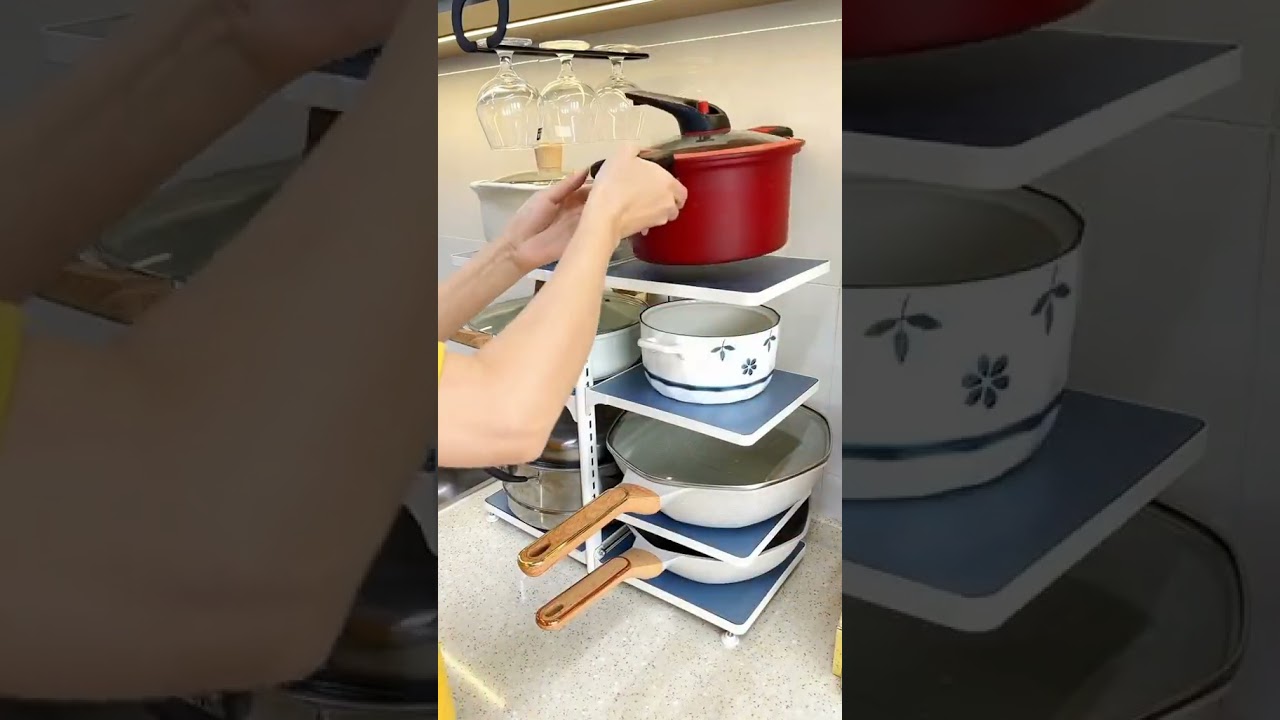 perforated kitchen household sink pot rack floor standing multi layer multifunctional storage rack