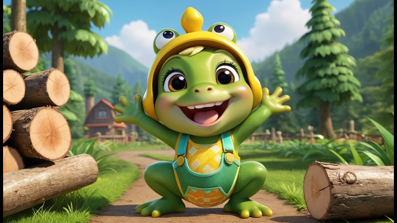 🐸 Jumping Frog Builds a Pond Bridge 🌉🎶 | Fun Action & Learning Song for Toddlers