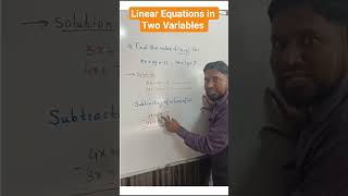Linear equations in two variables class 10 | Finding value of (x-y) | #shorts #class10