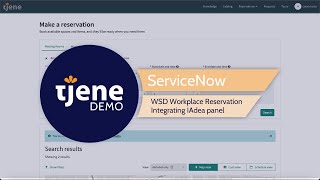 ServiceNow WSD Workplace Reservation | Integrating IAdea panel screenshot 3